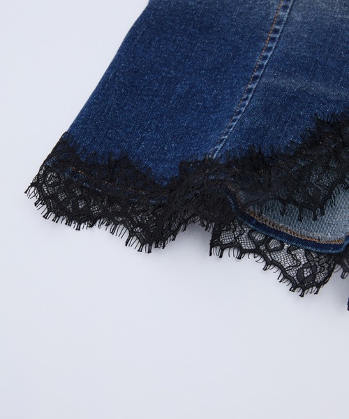BLONDEY(ブロンディ)の「LACE DENIM CAMISOLE TOPS(キャミソール・レディース・ブルー・FREE)」の7枚目の写真