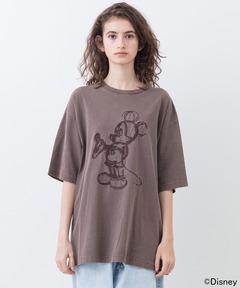 MICKEY MOUSE / Embroidery Tシャツ