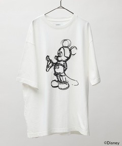 MICKEY MOUSE / Embroidery Tシャツ