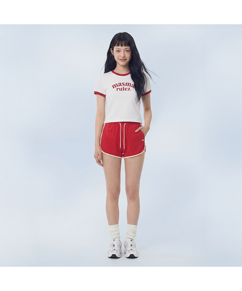 MASMARULEZ APPAREL(マスマルールズ アパレル)の「Mini Symbol Dolphin Shorts_3 Colors(その他パンツ・レディース・ブラック/レッド/ネイビー・S size/M size)」の1枚目の写真
