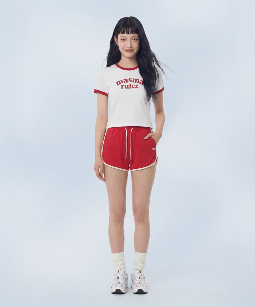 MASMARULEZ APPAREL(マスマルールズ アパレル)の「Mini Symbol Dolphin Shorts_3 Colors(その他パンツ・レディース・ブラック/レッド/ネイビー・S size/M size)」の7枚目の写真