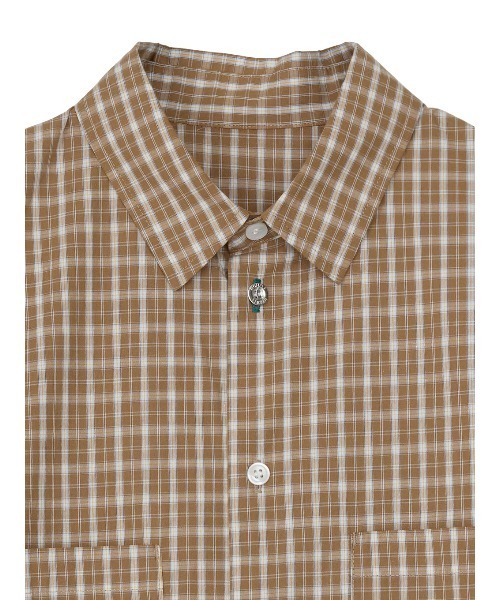 ELCHELE(エルチェレ)の「UNIVERSAL CHECK HS SHIRT(シャツ/ブラウス・レディース・ブルー/ベージュ・FREE)」の17枚目の写真