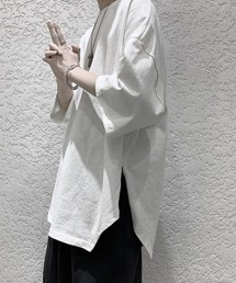 Side Slit Asymmetric Hem Oversized Tee サイドスリット アシンメトリーヘム オーバーサイズTシャツ