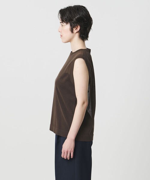 MARW UNITED ARROWS(マルゥ ユナイテッドアローズ)の「<MARW UNITED ARROWS>シアー ノースリーブ ニット(ニット/セーター・レディース・ダークブラウン/ライトグレー/ネイビー/ブラック・FREE)」の7枚目の写真