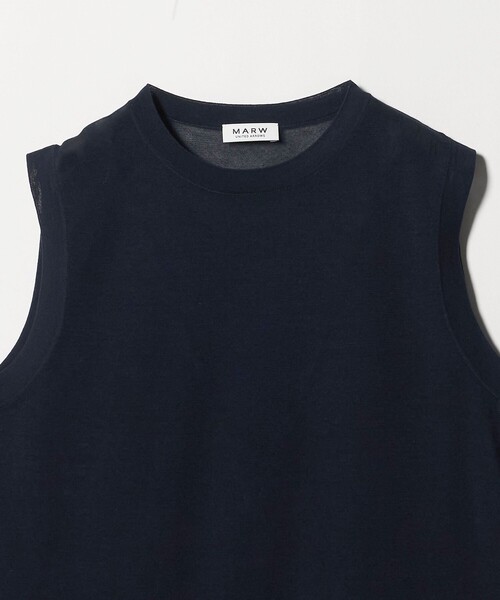 MARW UNITED ARROWS(マルゥ ユナイテッドアローズ)の「<MARW UNITED ARROWS>シアー ノースリーブ ニット(ニット/セーター・レディース・ダークブラウン/ライトグレー/ネイビー/ブラック・FREE)」の15枚目の写真