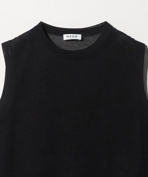 MARW UNITED ARROWS(マルゥ ユナイテッドアローズ)の「<MARW UNITED ARROWS>シアー ノースリーブ ニット(ニット/セーター・レディース・ダークブラウン/ライトグレー/ネイビー/ブラック・FREE)」の18枚目の写真