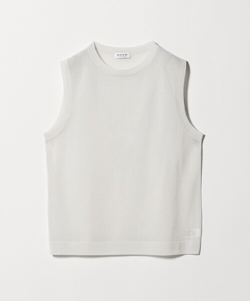 MARW UNITED ARROWS(マルゥ ユナイテッドアローズ)の「<MARW UNITED ARROWS>シアー ノースリーブ ニット(ニット/セーター・レディース・ダークブラウン/ライトグレー/ネイビー/ブラック・FREE)」の20枚目の写真