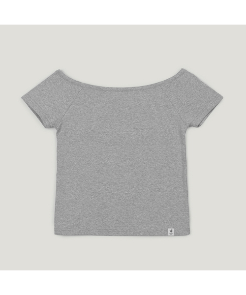 TWEE(トゥウィー)の「ベルボ ベーシック オフショルダー 半袖Tシャツ(Tシャツ/カットソー・レディース・アイボリー/ブラック/グレー・SMALL/MEDIUM)」の3枚目の写真