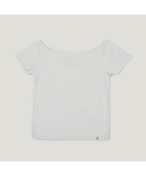 TWEE(トゥウィー)の「ベルボ ベーシック オフショルダー 半袖Tシャツ(Tシャツ/カットソー・レディース・アイボリー/ブラック/グレー・SMALL/MEDIUM)」の1枚目の写真