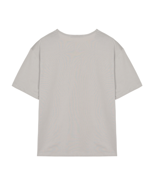 NICK&NICOLE(ニックアンドニコール)の「BIO WASHED LEATHER PATCH T-SHIRT_GRAY(Tシャツ/カットソー・メンズ・その他・SMALL/MEDIUM/LARGE)」の2枚目の写真