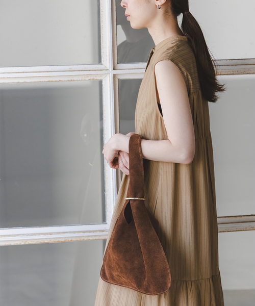 NOBLE別注》AULENTTI/オウレンティ スウェードワンハンドルBAG