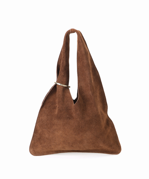 AULENTTI(オウレンティ)の「《NOBLE別注》AULENTTI/オウレンティ スウェードワンハンドルBAG(ショルダーバッグ・レディース・ベージュ/ブラウン・FREE)」の10枚目の写真