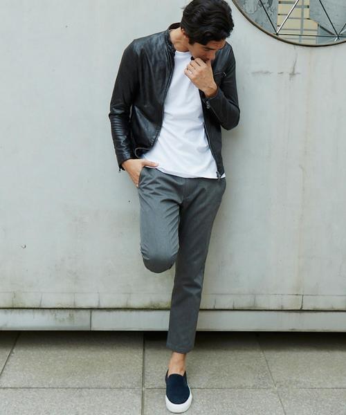 BEAUTY&YOUTH UNITED ARROWS（ビューティーアンドユースユナイテッドアローズ）の「【WEB限定】by ∴ チノ アンクル テーパードパンツ◆（チノパンツ・メンズ・ブラック/グレー/ベージュ/ネイビー・MEDIUM/LARGE/SMALL）」の15枚目の写真