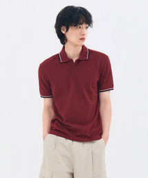 CHASECULT（チェイスカルト）の「共用ティップ配色クールカラー半袖Tシャツ-FBZU5701D0R（ポロシャツ）」