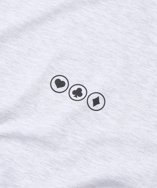 FREEMARIO（フリーマリオ）の「カジノTシャツ [メランジグレー]（Tシャツ/カットソー・レディース・ライトグレー・SMALL/MEDIUM）」の4枚目の写真