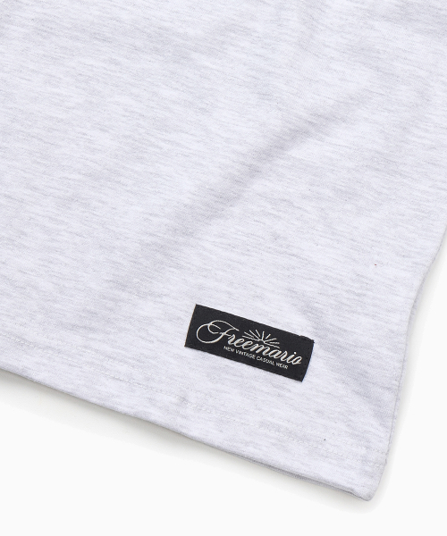 FREEMARIO（フリーマリオ）の「カジノTシャツ [メランジグレー]（Tシャツ/カットソー・レディース・ライトグレー・SMALL/MEDIUM）」の7枚目の写真