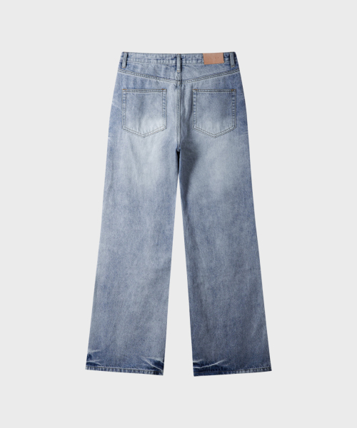 LEIRE（ルアール）の「フレアウォッシュドデニムパンツ[ブルー]（デニムパンツ・メンズ・その他・MEDIUM/LARGE/X-LARGE）」の6枚目の写真