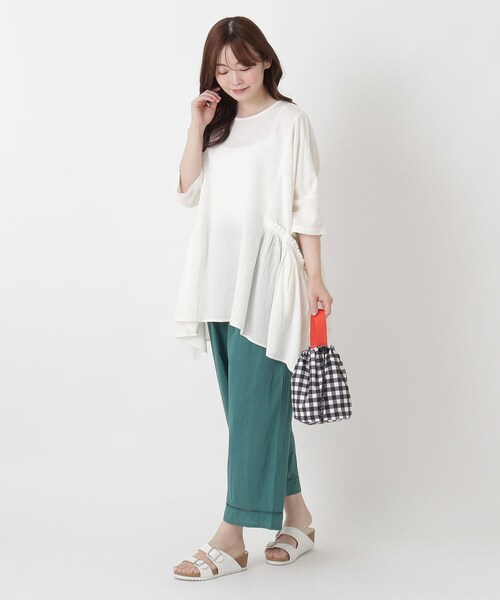 one'sterrace（ワンズテラス）の「【リンネル7月号掲載】HE パレットドローストリングバッグ（トートバッグ・レディース・イエロー系8/ブラック系8/その他/ピンク系9・99）」の11枚目の写真