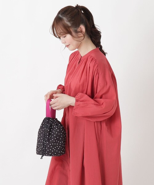 one'sterrace（ワンズテラス）の「【リンネル7月号掲載】HE パレットドローストリングバッグ（トートバッグ・レディース・イエロー系8/ブラック系8/その他/ピンク系9・99）」の6枚目の写真