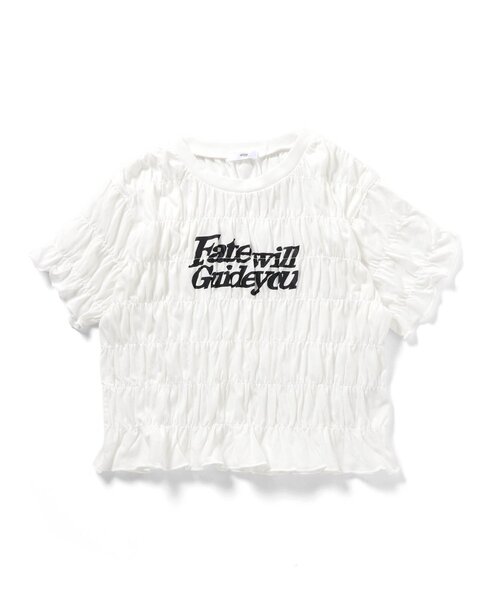 algy(アルジー)の「シャーリングロゴ半袖Tシャツ(Tシャツ/カットソー・キッズ・サックスブルー/グレー/オフホワイト・130/140/150/160)」の10枚目の写真
