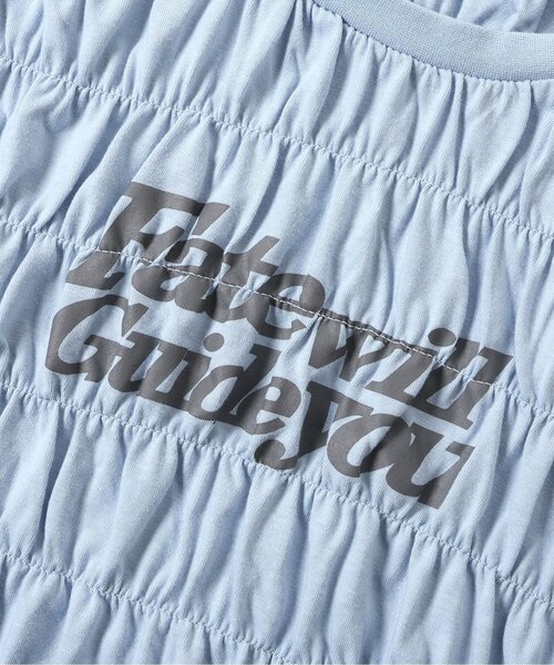 algy(アルジー)の「シャーリングロゴ半袖Tシャツ(Tシャツ/カットソー・キッズ・サックスブルー/グレー/オフホワイト・130/140/150/160)」の13枚目の写真
