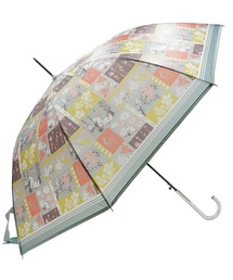 MOOMIN（ムーミン）の「MOOMIN ムーミン ジャンプ傘 半透明 雨傘 パッチワーク柄（長傘）」