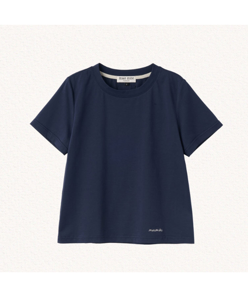 MAC MOC(マックモック)の「コニー エッセンシャルデイリー クルーネック 半袖Tシャツ_7カラー(Tシャツ/カットソー・レディース・ホワイト/スカイブルー/ブラック/ネイビー/グレー/イエロー/バーガンディー・FREE)」の5枚目の写真