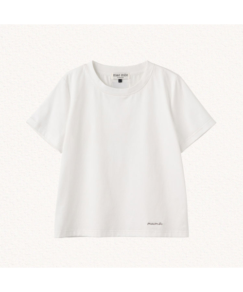 MAC MOC(マックモック)の「コニー エッセンシャルデイリー クルーネック 半袖Tシャツ_7カラー(Tシャツ/カットソー・レディース・ホワイト/スカイブルー/ブラック/ネイビー/グレー/イエロー/バーガンディー・FREE)」の1枚目の写真