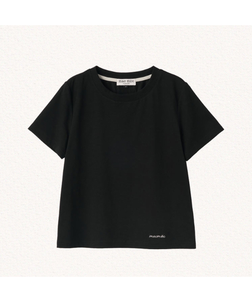 MAC MOC(マックモック)の「コニー エッセンシャルデイリー クルーネック 半袖Tシャツ_7カラー(Tシャツ/カットソー・レディース・ホワイト/スカイブルー/ブラック/ネイビー/グレー/イエロー/バーガンディー・FREE)」の2枚目の写真