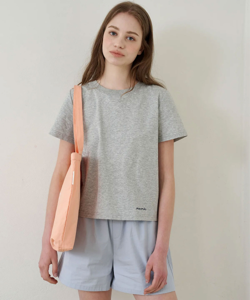 MAC MOC(マックモック)の「コニー エッセンシャルデイリー クルーネック 半袖Tシャツ_7カラー(Tシャツ/カットソー・レディース・ホワイト/スカイブルー/ブラック/ネイビー/グレー/イエロー/バーガンディー・FREE)」の10枚目の写真