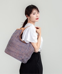TARANGO（タランゴ）の「【TARANGO】麻ジュート×本革バッグ　トートバッグ　肩掛け（かごバッグ）」