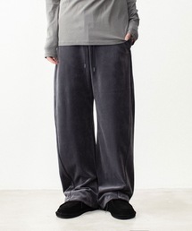 80/2 オーガニックベロア バルーンワイド トラックトラウザーズ / 80/2 ORGANIC VELOR BALLOON WIDE TRACK TROUSERS