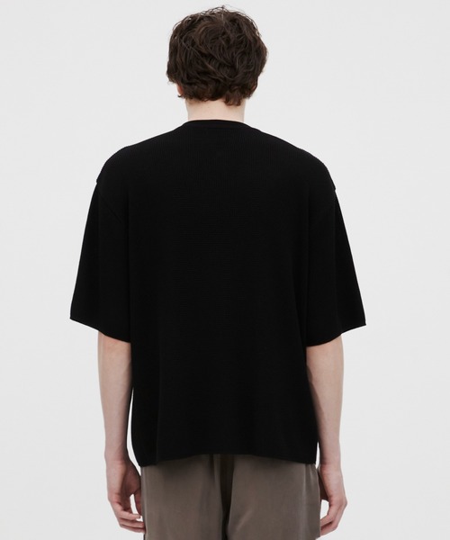 UNITED TOKYO(ユナイテッドトウキョウ)の「【MADE IN JAPAN】18Gコンパクトコットン ワッフルヘンリーTシャツ |通気性/吸水性/伸縮性/軽量性/夏服/べた付き防止(Tシャツ/カットソー・メンズ・ネイビー/ブラック/ライトグレー・1/2)」の16枚目の写真