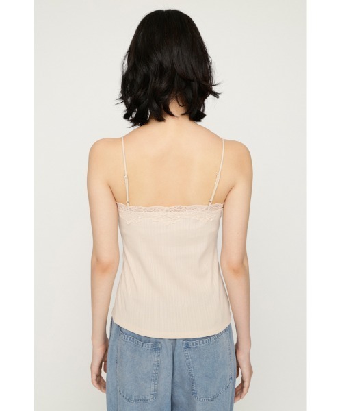 SLY（スライ）の「LACE TRIM CUP IN CAMI レーストリムカップインキャミ 夏服（キャミソール・レディース・バーガンディー/アイボリー/ブラック・FREE）」の9枚目の写真