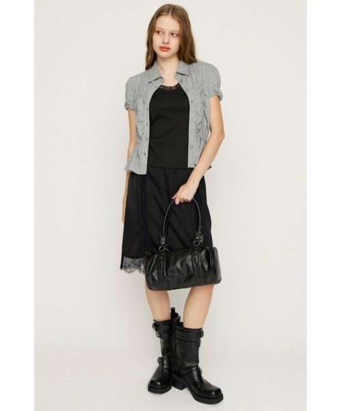 SLY（スライ）の「LACE TRIM CUP IN CAMI レーストリムカップインキャミ 夏服（キャミソール・レディース・バーガンディー/アイボリー/ブラック・FREE）」の12枚目の写真