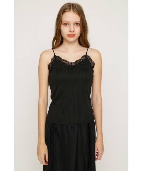 SLY（スライ）の「LACE TRIM CUP IN CAMI レーストリムカップインキャミ 夏服（キャミソール・レディース・バーガンディー/アイボリー/ブラック・FREE）」の14枚目の写真