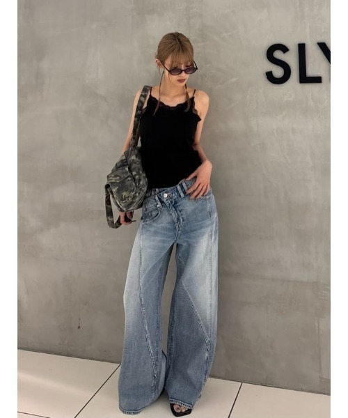SLY(スライ)の「LACE TRIM CUP IN CAMI レーストリムカップインキャミ 夏服(キャミソール・レディース・バーガンディー/アイボリー/ブラック・FREE)」の18枚目の写真