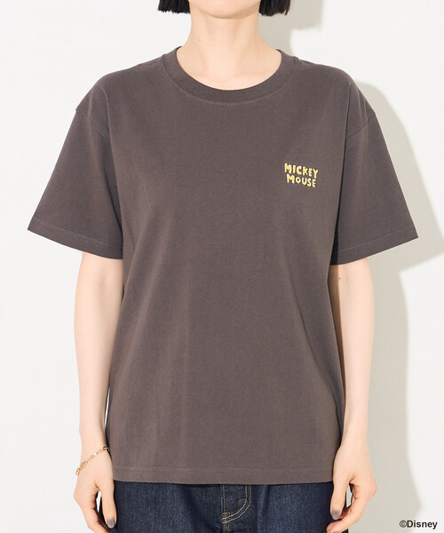FREAK'S STORE(フリークスストア)の「【MICKEY MOUSE】レトロ バックプリントTシャツ(Tシャツ/カットソー・レディース・オフホワイト/レモンイエロー/チャコール・SMALL/MEDIUM)」の17枚目の写真