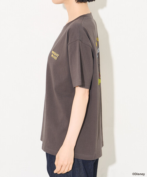 FREAK'S STORE(フリークスストア)の「【MICKEY MOUSE】レトロ バックプリントTシャツ(Tシャツ/カットソー・レディース・オフホワイト/レモンイエロー/チャコール・SMALL/MEDIUM)」の18枚目の写真