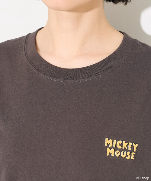 FREAK'S STORE(フリークスストア)の「【MICKEY MOUSE】レトロ バックプリントTシャツ(Tシャツ/カットソー・レディース・オフホワイト/レモンイエロー/チャコール・SMALL/MEDIUM)」の21枚目の写真