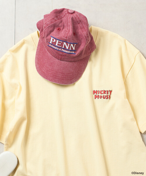 FREAK'S STORE(フリークスストア)の「【MICKEY MOUSE】レトロ バックプリントTシャツ(Tシャツ/カットソー・レディース・オフホワイト/レモンイエロー/チャコール・SMALL/MEDIUM)」の6枚目の写真