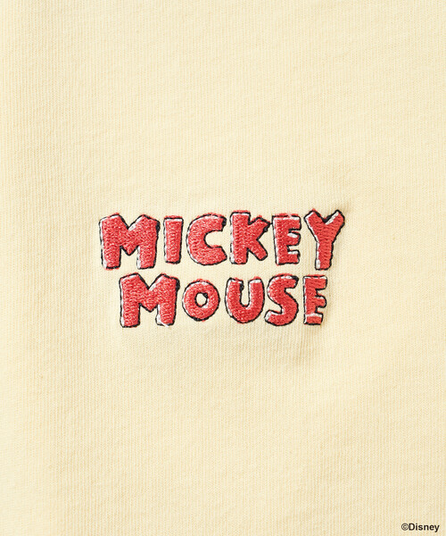 FREAK'S STORE(フリークスストア)の「【MICKEY MOUSE】レトロ バックプリントTシャツ(Tシャツ/カットソー・レディース・オフホワイト/レモンイエロー/チャコール・SMALL/MEDIUM)」の8枚目の写真