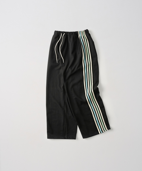GARMENTS FAB(ガーメンツファブ)の「Rainbow Binding Sweatpants (BLACK)(スウェットパンツ・レディース・その他・MEDIUM/LARGE)」の1枚目の写真
