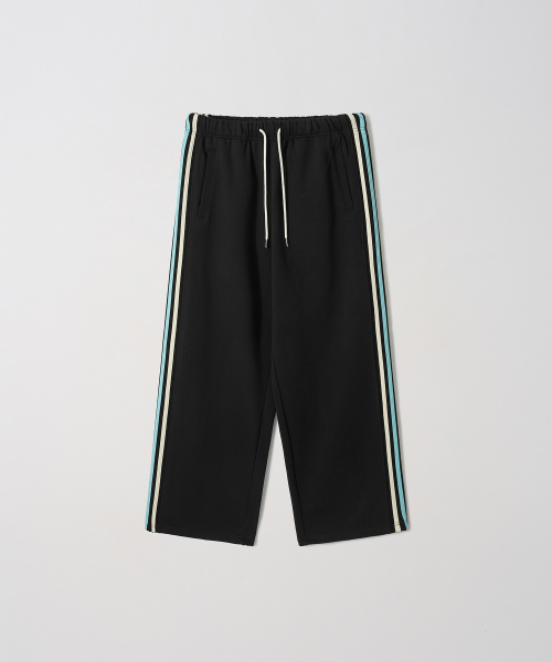 GARMENTS FAB(ガーメンツファブ)の「Rainbow Binding Sweatpants (BLACK)(スウェットパンツ・レディース・その他・MEDIUM/LARGE)」の2枚目の写真