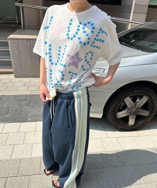 GARMENTS FAB(ガーメンツファブ)の「Rainbow Binding Sweatpants (BLACK)(スウェットパンツ・レディース・その他・MEDIUM/LARGE)」の9枚目の写真