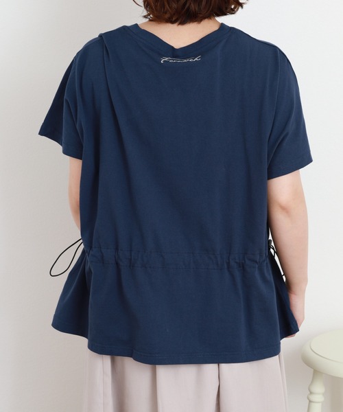 Emago(イマゴ)の「EMAGO くじら刺繍ワイドT 半袖(Tシャツ/カットソー・レディース・ホワイト・FREE)」の11枚目の写真