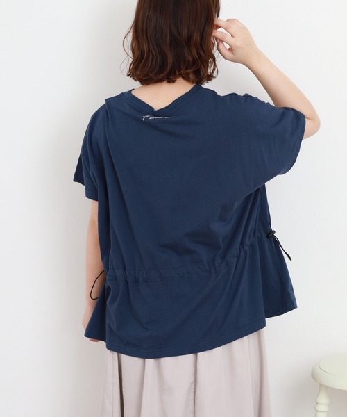 Emago(イマゴ)の「EMAGO くじら刺繍ワイドT 半袖(Tシャツ/カットソー・レディース・ホワイト・FREE)」の13枚目の写真