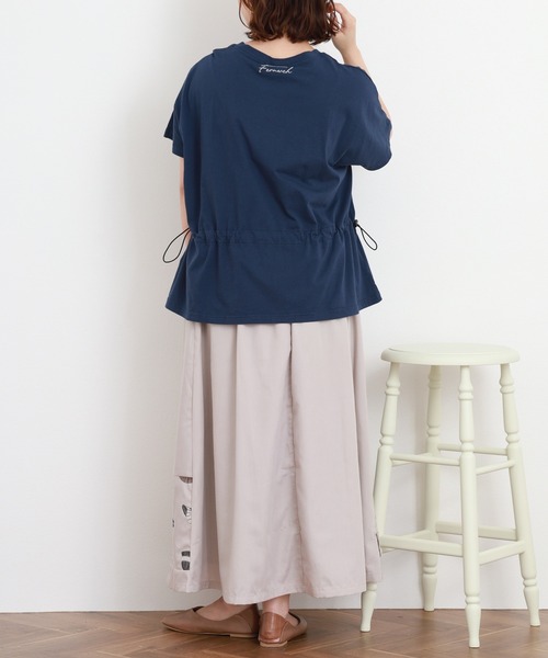 Emago(イマゴ)の「EMAGO くじら刺繍ワイドT 半袖(Tシャツ/カットソー・レディース・ホワイト・FREE)」の15枚目の写真
