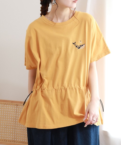 Emago(イマゴ)の「EMAGO くじら刺繍ワイドT 半袖(Tシャツ/カットソー・レディース・ホワイト・FREE)」の16枚目の写真
