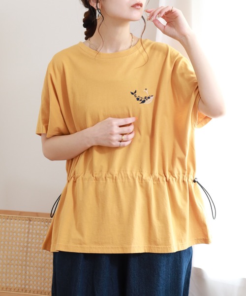 Emago(イマゴ)の「EMAGO くじら刺繍ワイドT 半袖(Tシャツ/カットソー・レディース・ホワイト・FREE)」の17枚目の写真